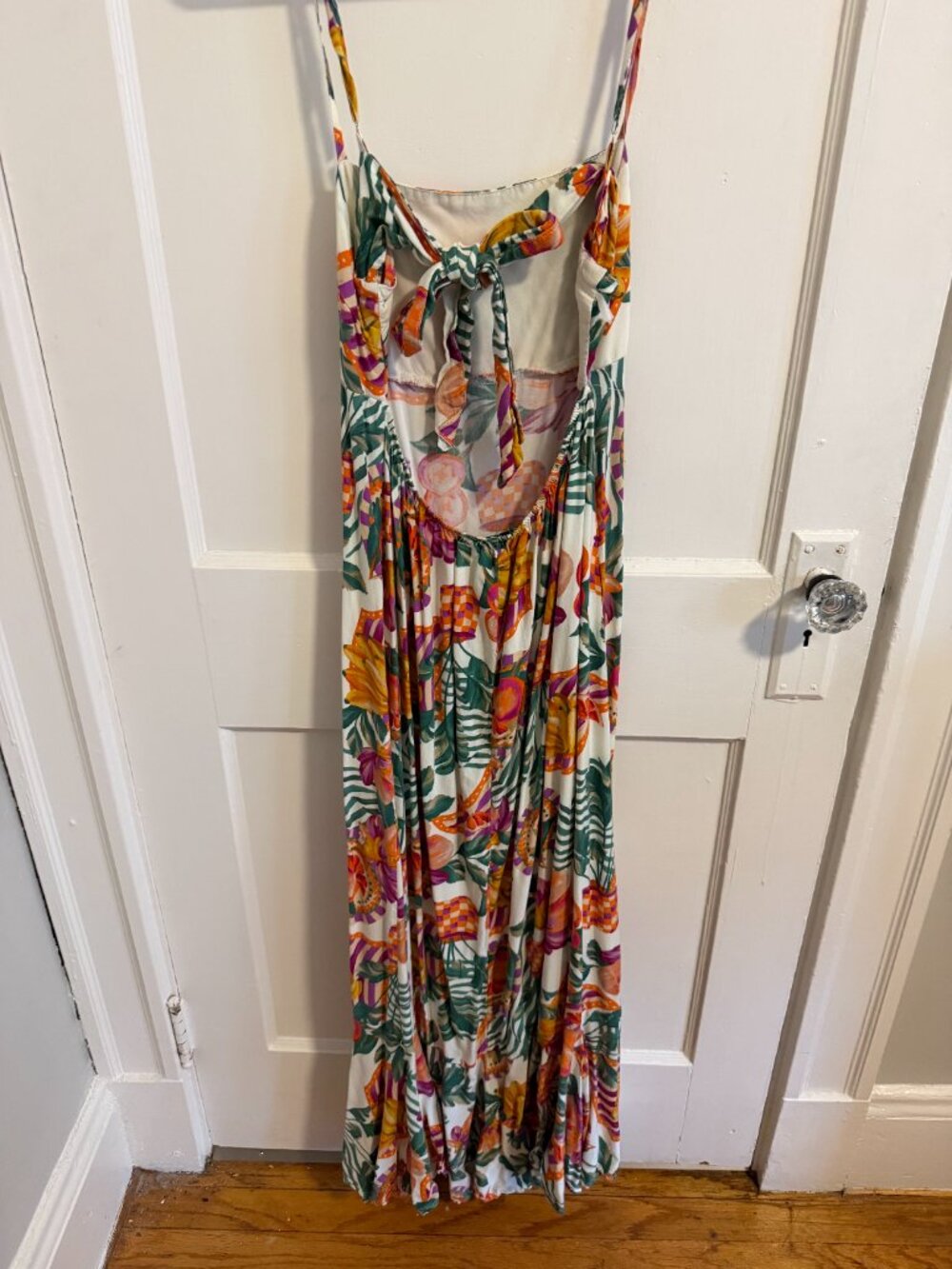 Paperheart Tropical Floral Open Back Maxi Dress XL - Picture 3 of 4
